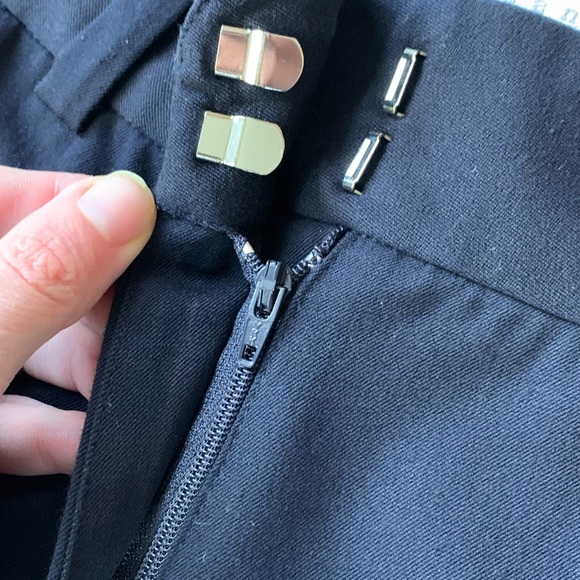 Sandro Trousers with Faux Leather Trim Pockets - Picture 7 of 11